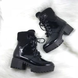 NWOB Kendall Kylie Paxton Lace Up Combat Boots H1j
